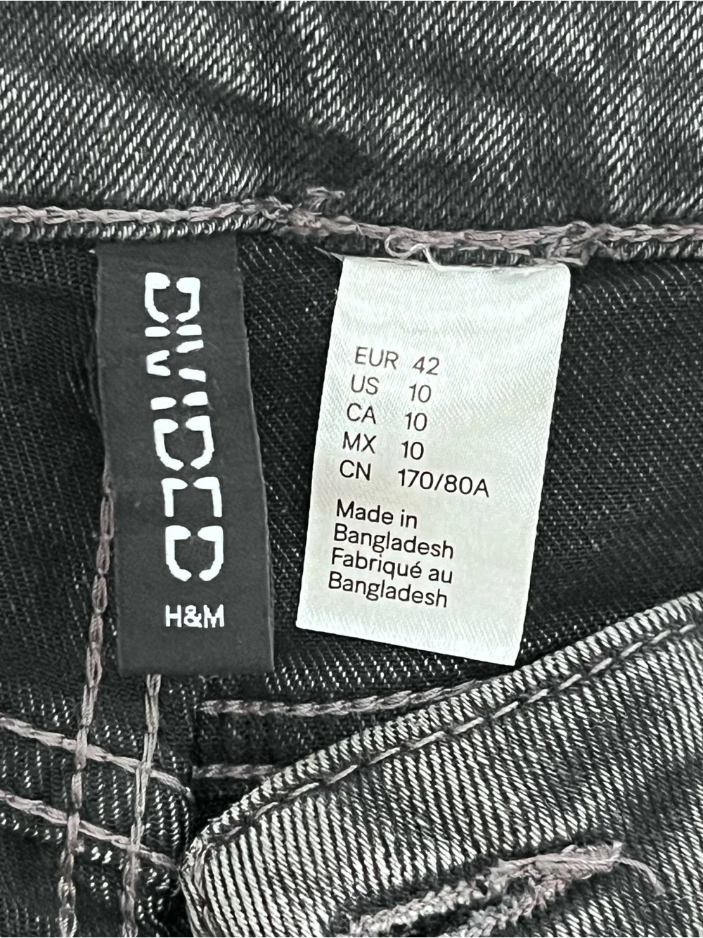 Divided Mid-Rise Washed Stretch Flare Jeans Sz 10 - Picture 7 of 13